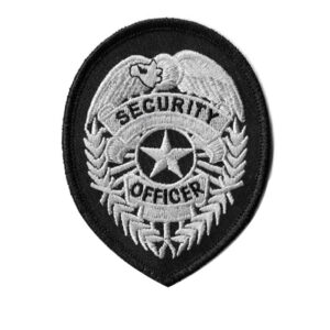 Security Officer - Chest Patch - Gray on Black