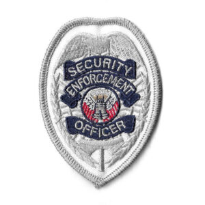 Security Enforcement Officer - Chest Patch - Navy on Gray