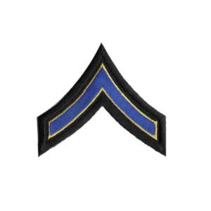 Private Rank Patch - Blue & Yellow