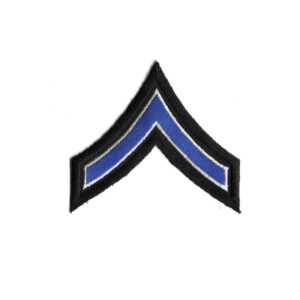 Private Rank Patch - White & Blue