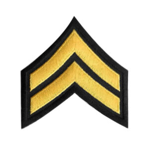 Corporal Rank Patch - Black & Gold