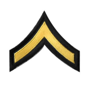 Private Rank Patch - Black & Gold