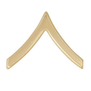 Private Rank Lapel Pin - Gold