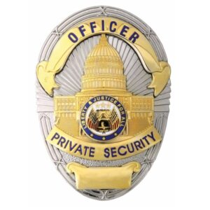 Police Style Badge - Gold & Silver