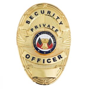 Private Security Officer Badge - Gold