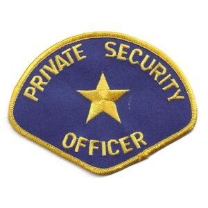 Private Security - Shoulder Patch - Blue and Yellow