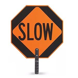 Safety Slow Sign - Double sided