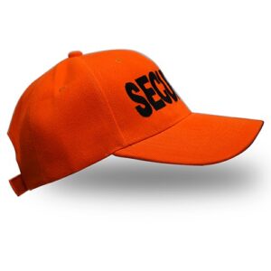 Acrylic Hat - Safety Orange - Embroidered Security ID