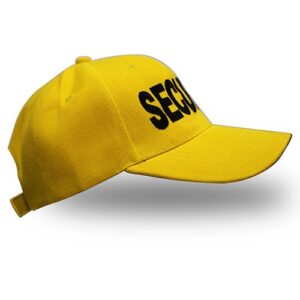 Acrylic Hat - Gold - Embroidered Security ID