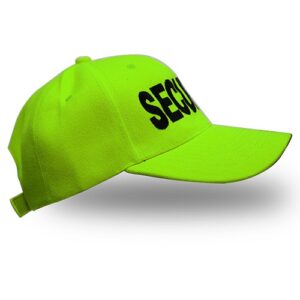 Acrylic Hat - Safety Green - Embroidered Security ID