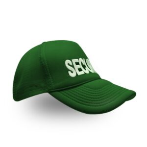 Mesh Hat - Embroidered ID - Green
