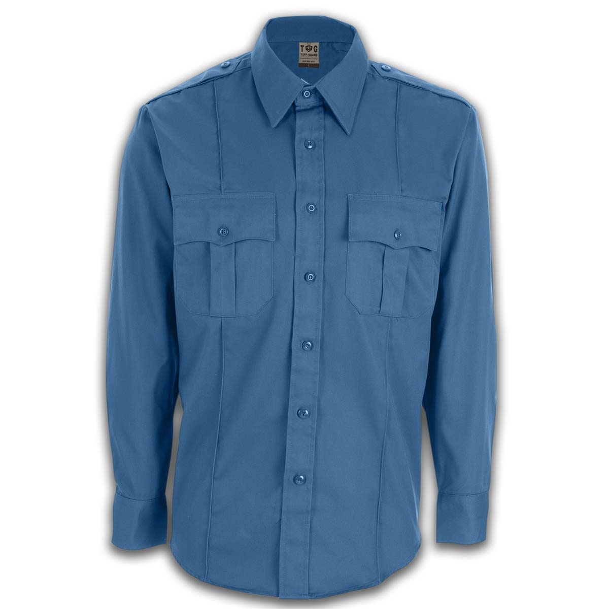 Tuff-Guard Uniform Shirt - French Blue - Long Sleeve