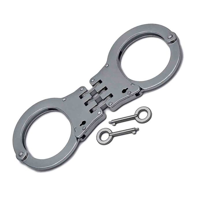 Black Hinged Handcuffs