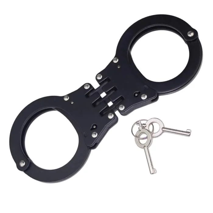 Black Hinged Handcuffs
