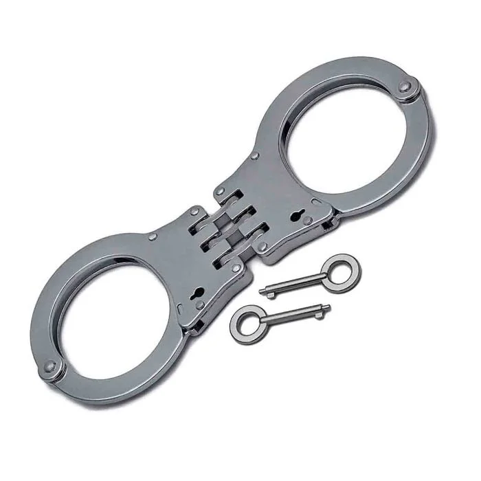 Silver Hinged Handcuffs