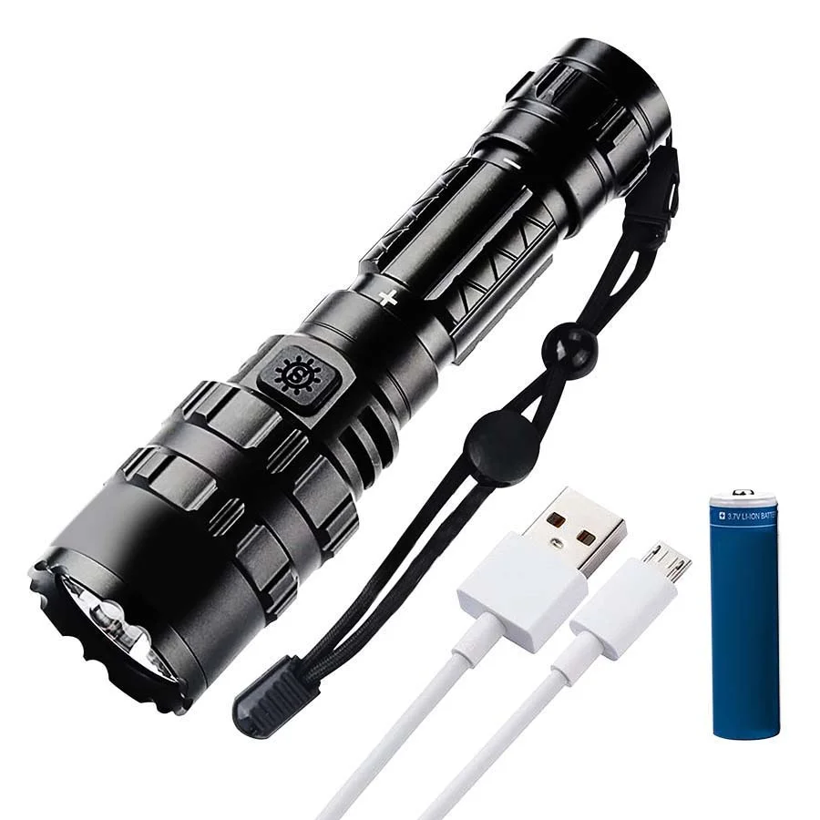 Short LED flashlight - 5 Modes