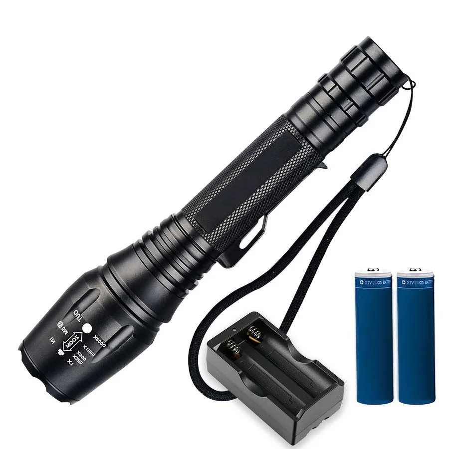 Tactical LED flashlight - 5 Modes