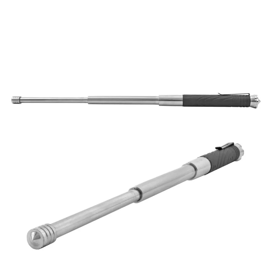 21" Expandable Silver Steel Baton/Breaker