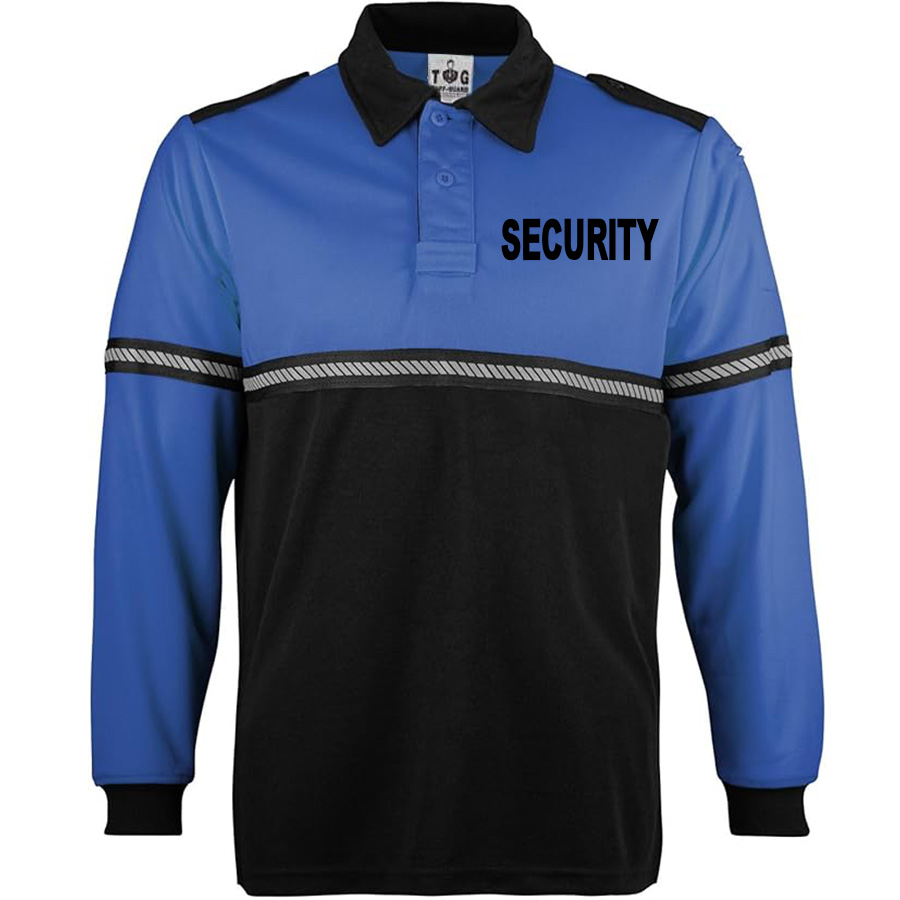 Two-Tone Long Sleeve Polo – Security ID Versions